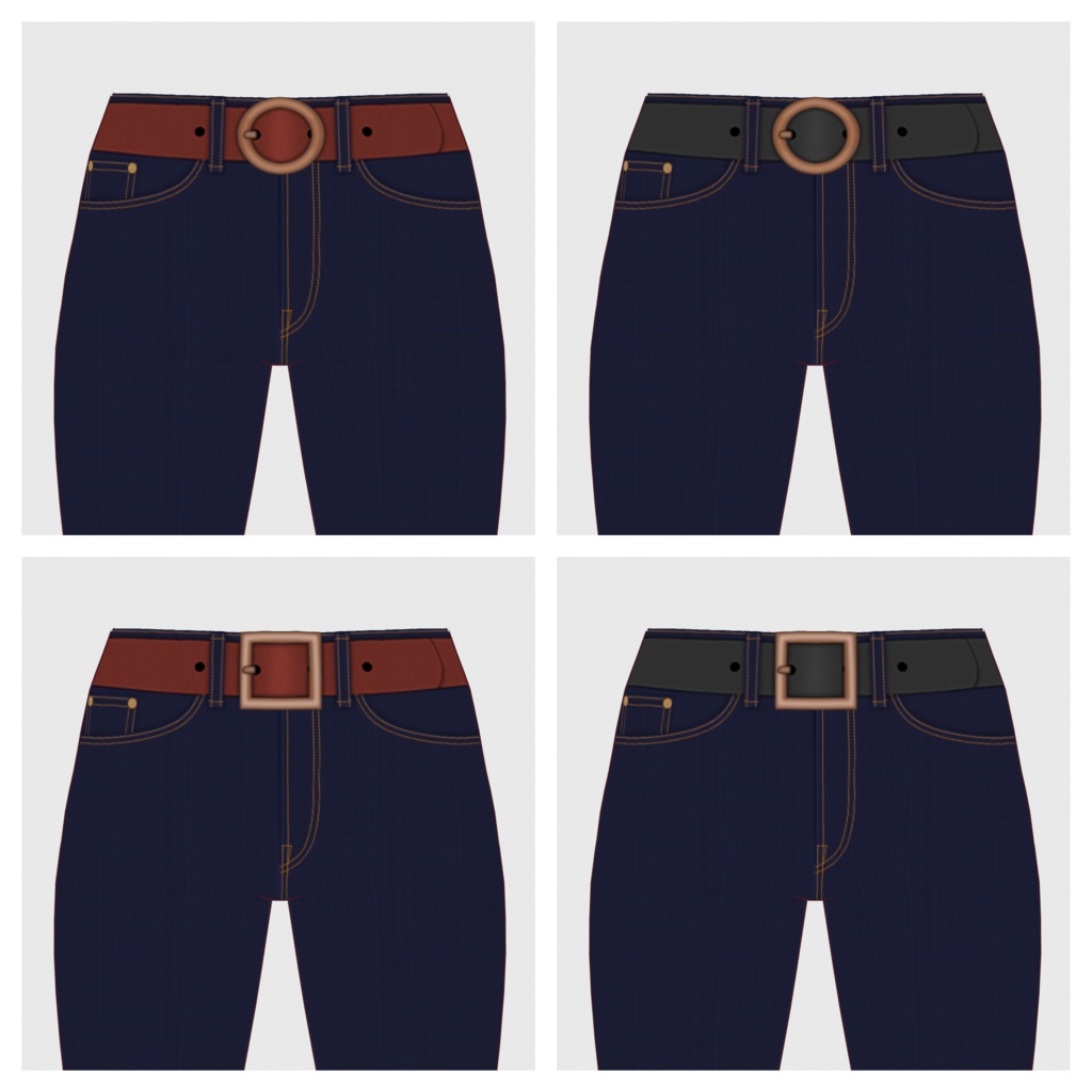 【#VRoid】スキニーデニムパンツ【#vroidcustomitem】