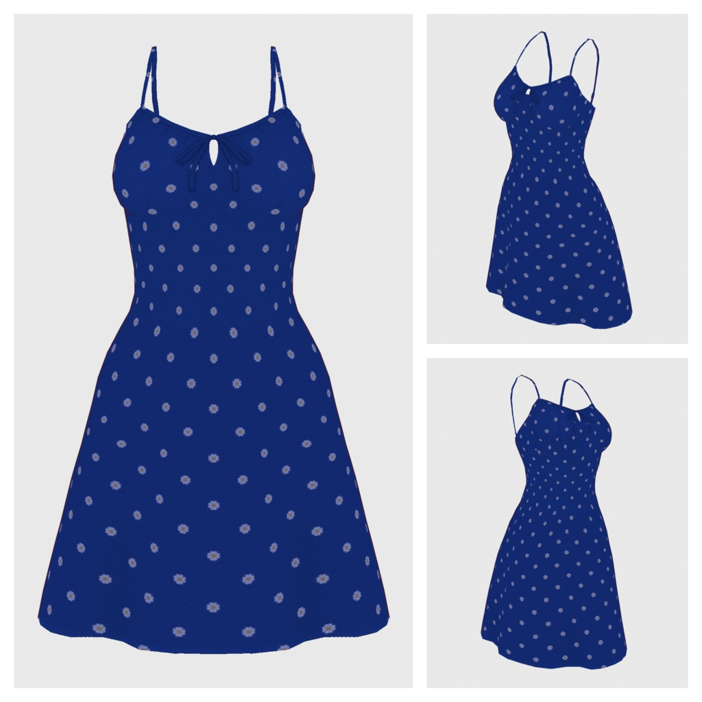 【#VRoid】サマードレス【#vroidcustomitem】