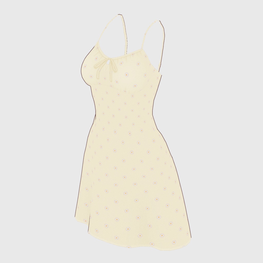 【#VRoid】サマードレス【#vroidcustomitem】