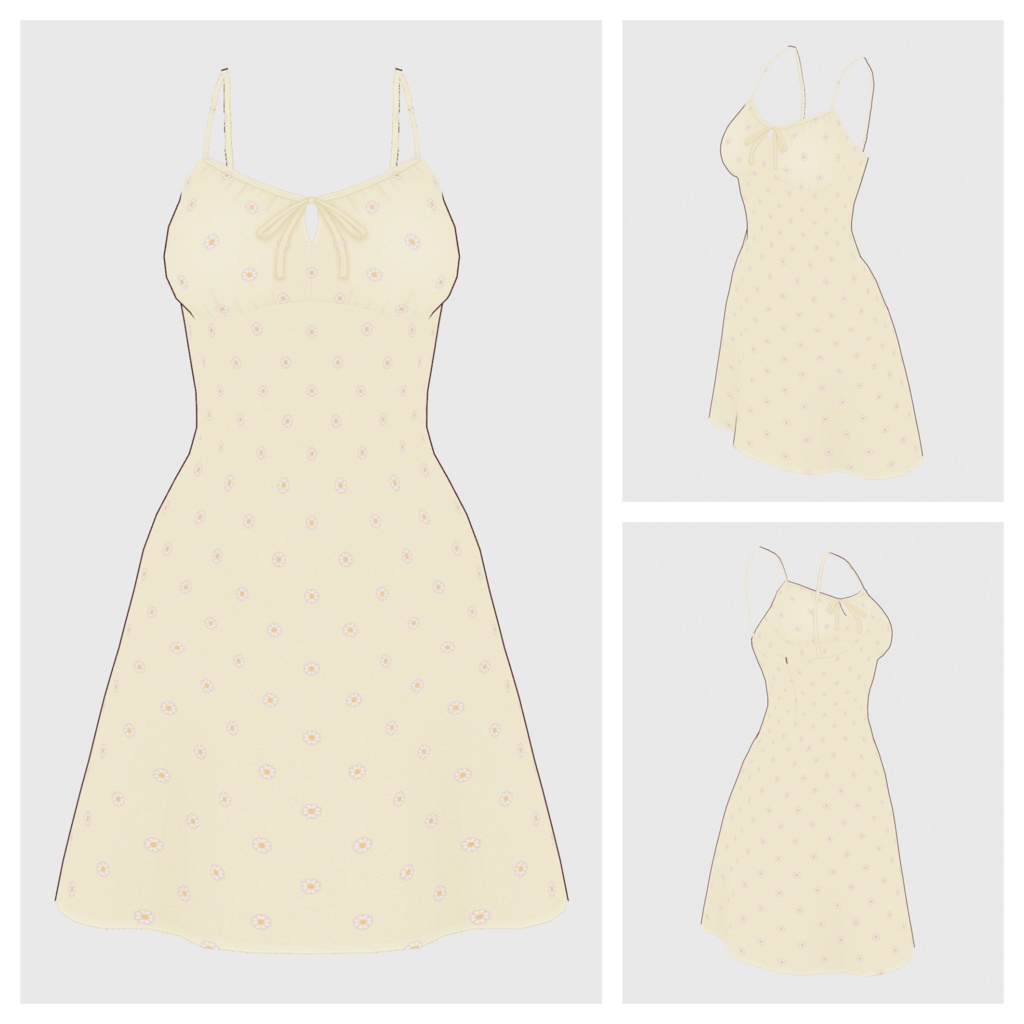 【#VRoid】サマードレス【#vroidcustomitem】