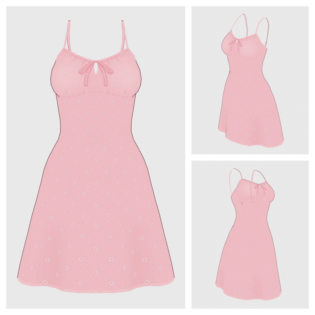 【#VRoid】サマードレス【#vroidcustomitem】