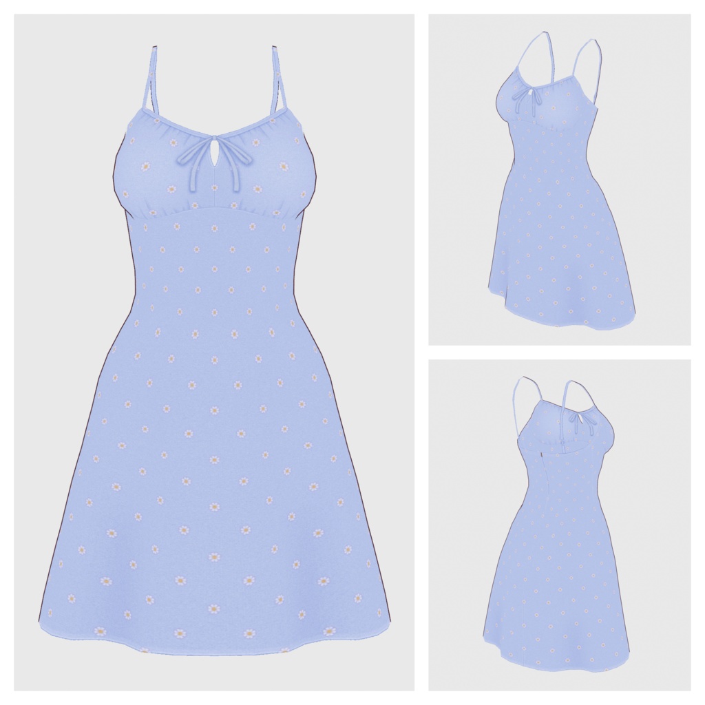 【#VRoid】サマードレス【#vroidcustomitem】