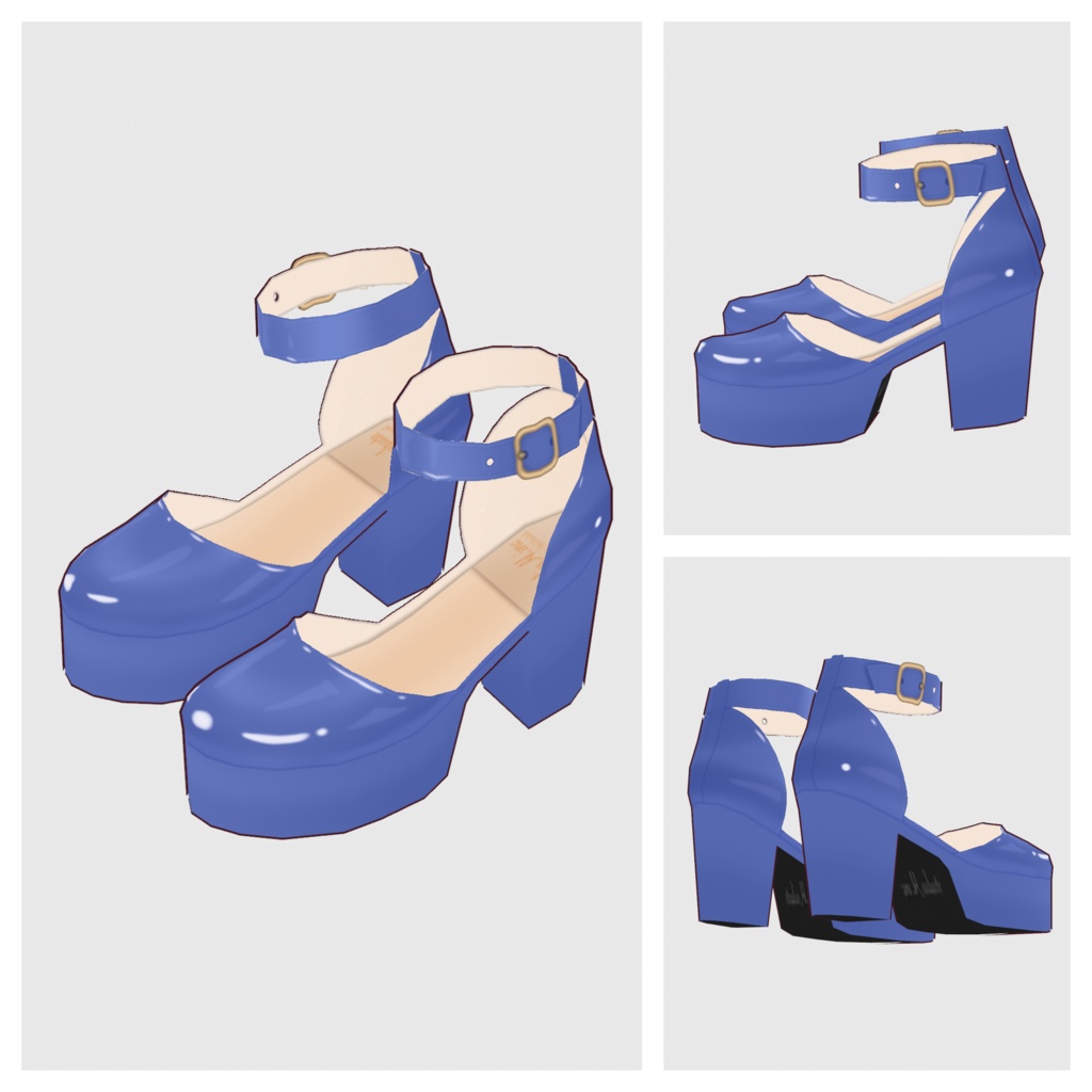 【#VRoid】セパレートパンプス【#vroidcustomitem】