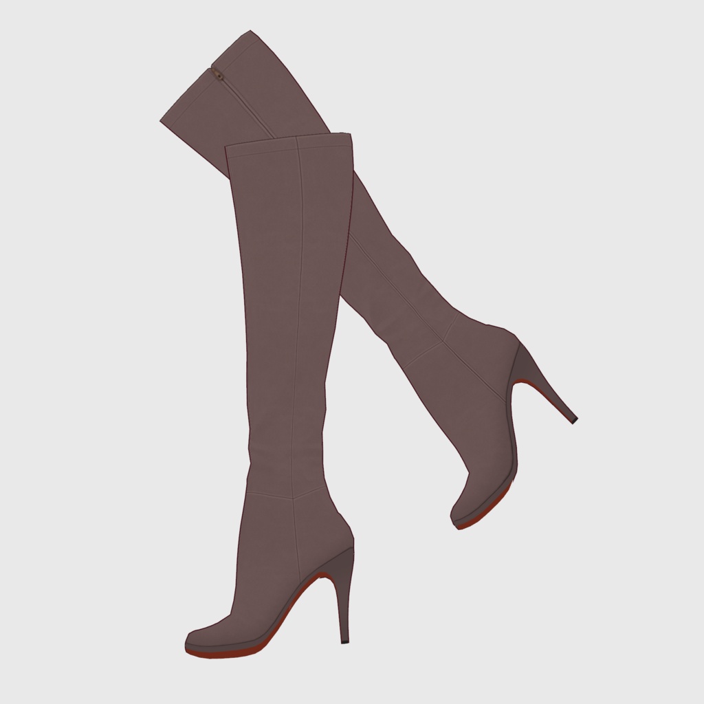 【#VRoid】ピンヒールロングブーツ【#vroidcustomitem】