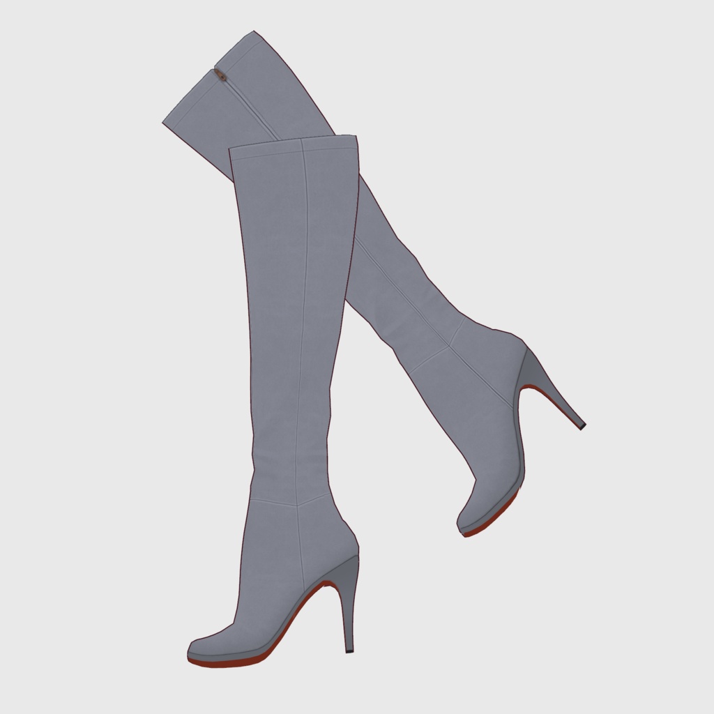 【#VRoid】ピンヒールロングブーツ【#vroidcustomitem】