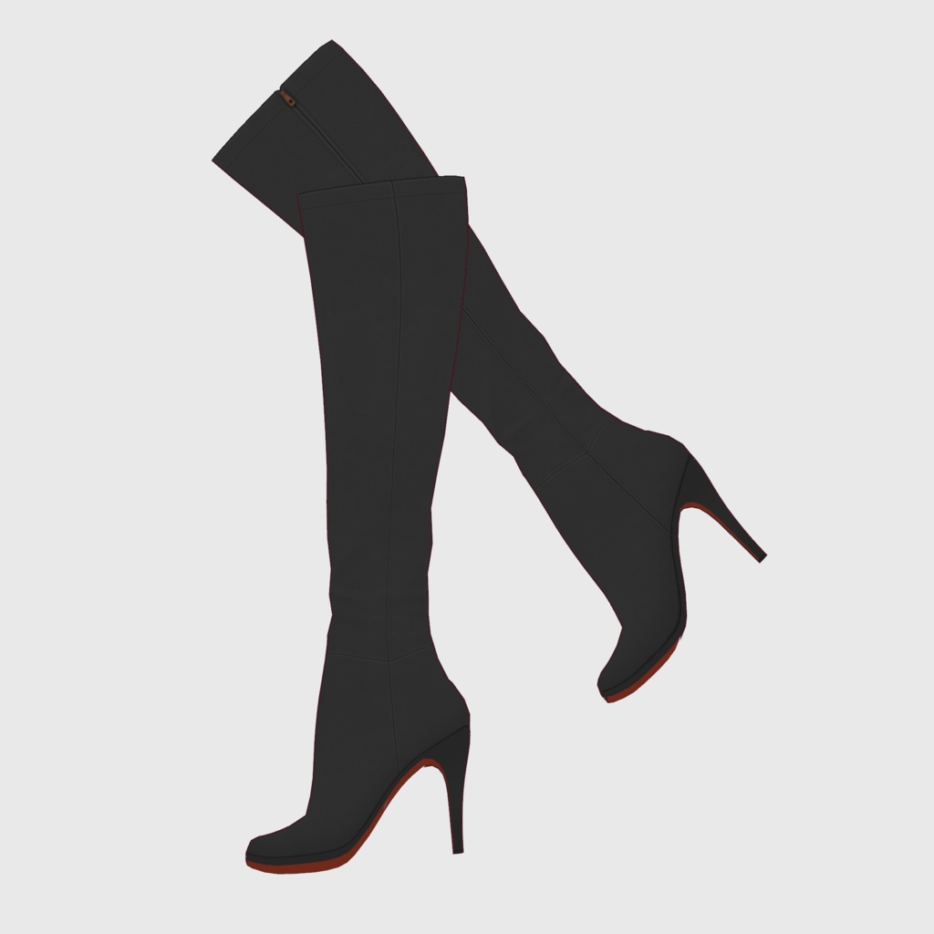 【#VRoid】ピンヒールロングブーツ【#vroidcustomitem】