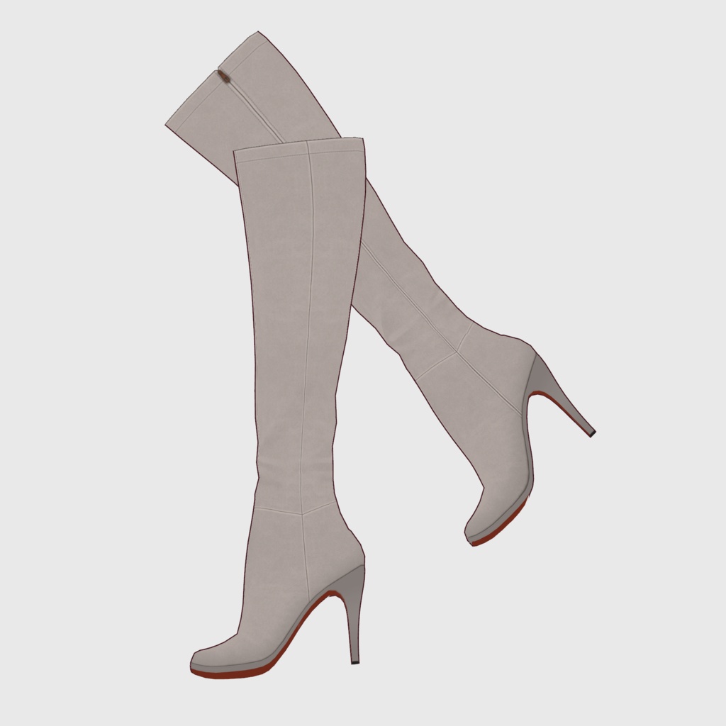 【#VRoid】ピンヒールロングブーツ【#vroidcustomitem】