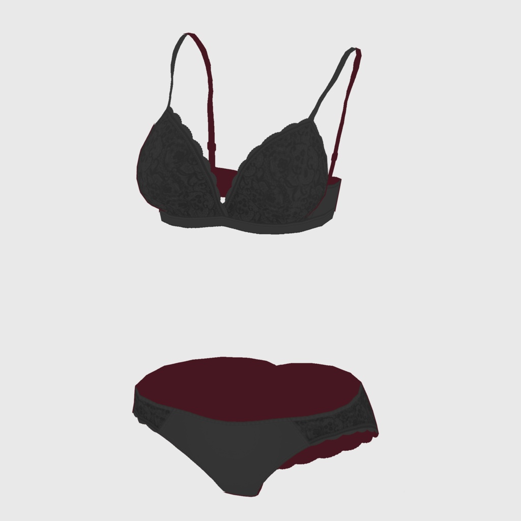 【#VRoid】レースショーツ&ブラ【#vroidcustomitem】