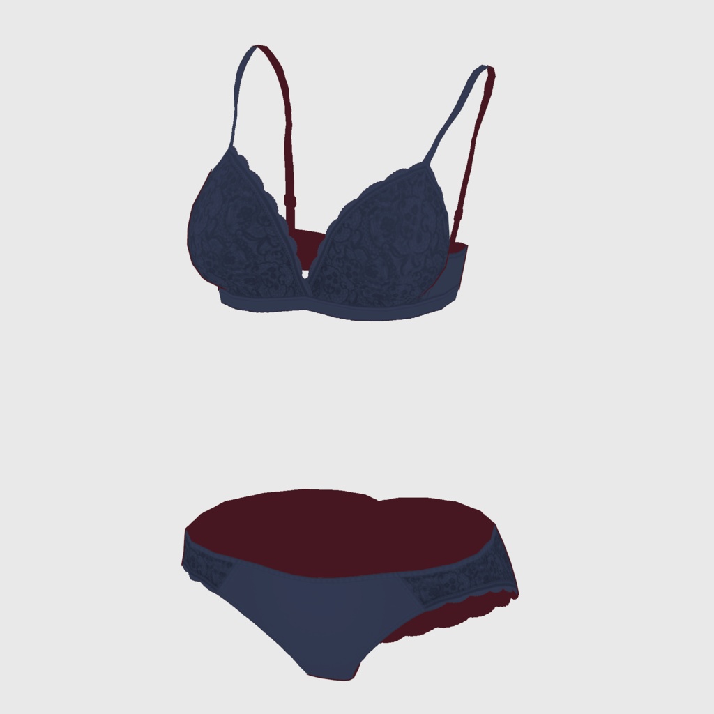 【#VRoid】レースショーツ&ブラ【#vroidcustomitem】