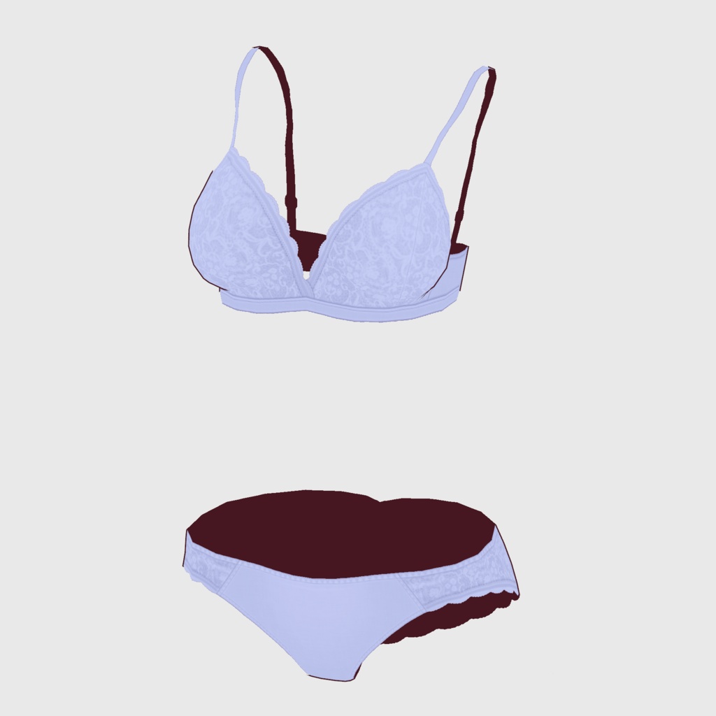 【#VRoid】レースショーツ&ブラ【#vroidcustomitem】