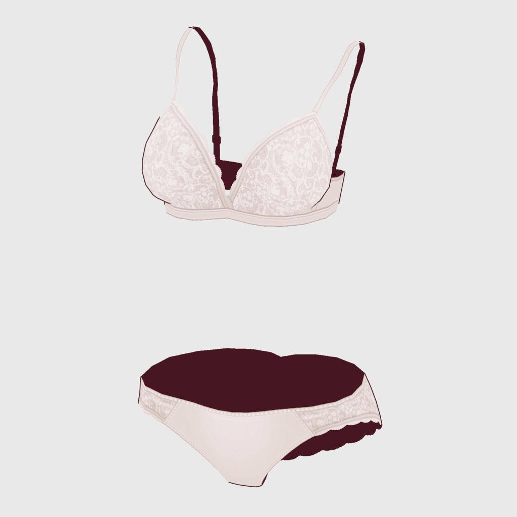 【#VRoid】レースショーツ&ブラ【#vroidcustomitem】