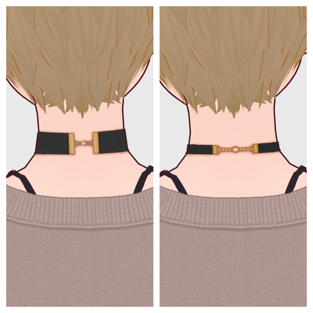 【#VRoid】チョーカー【#vroidcustomitem】