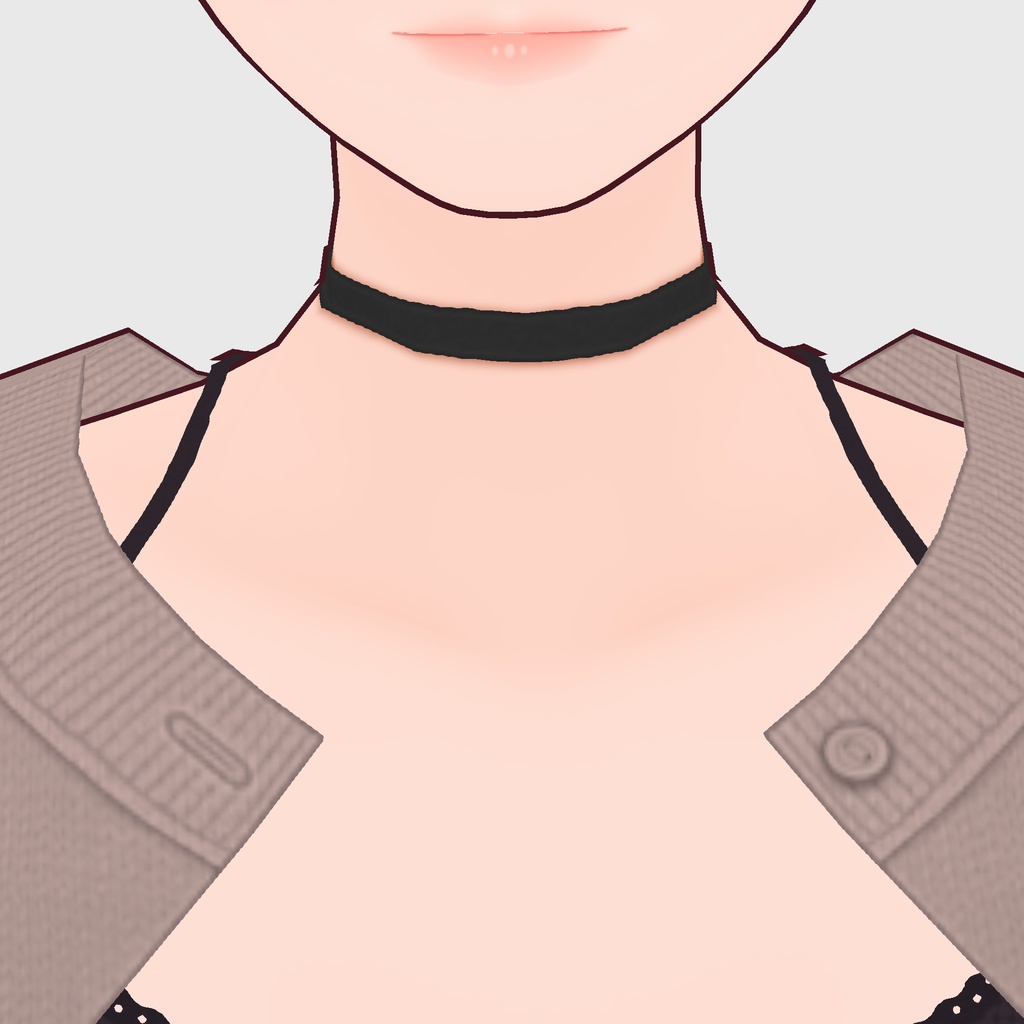 【#VRoid】チョーカー【#vroidcustomitem】