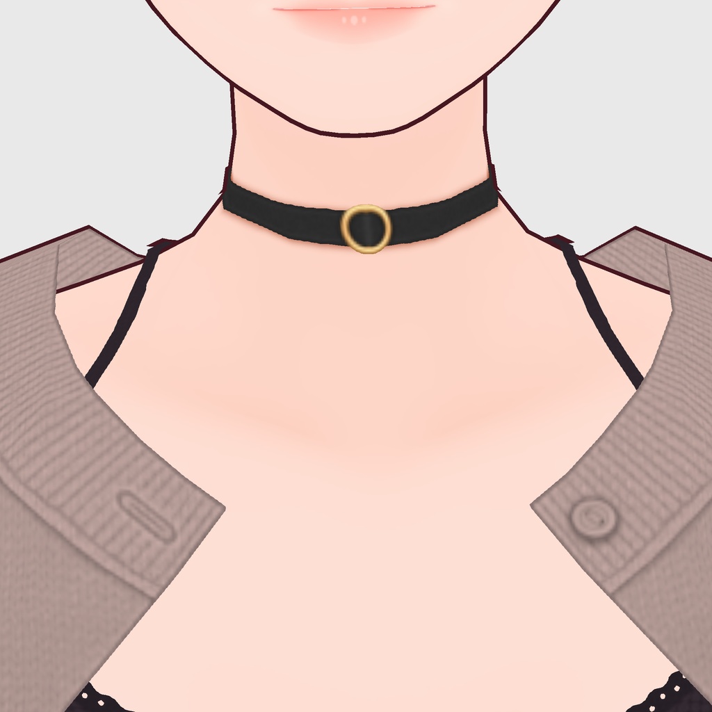 【#VRoid】チョーカー【#vroidcustomitem】