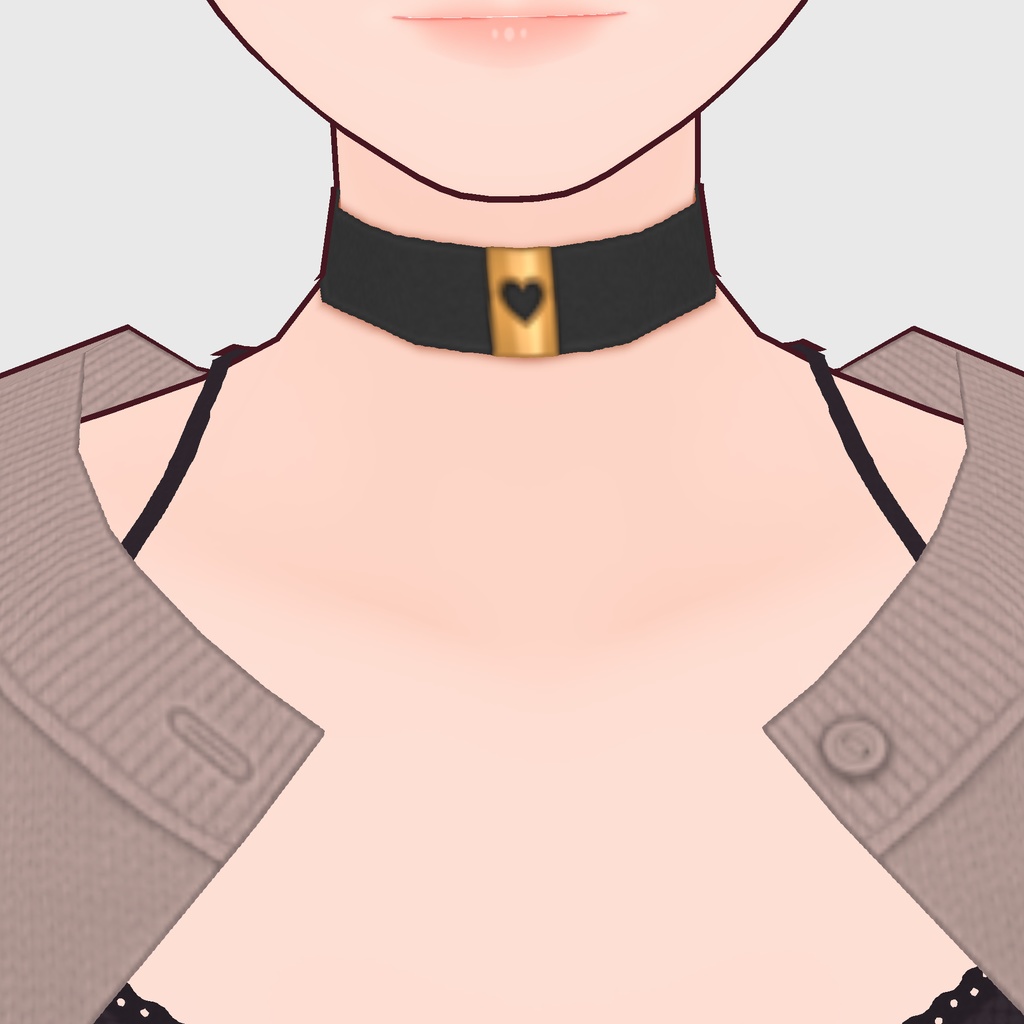 【#VRoid】チョーカー【#vroidcustomitem】