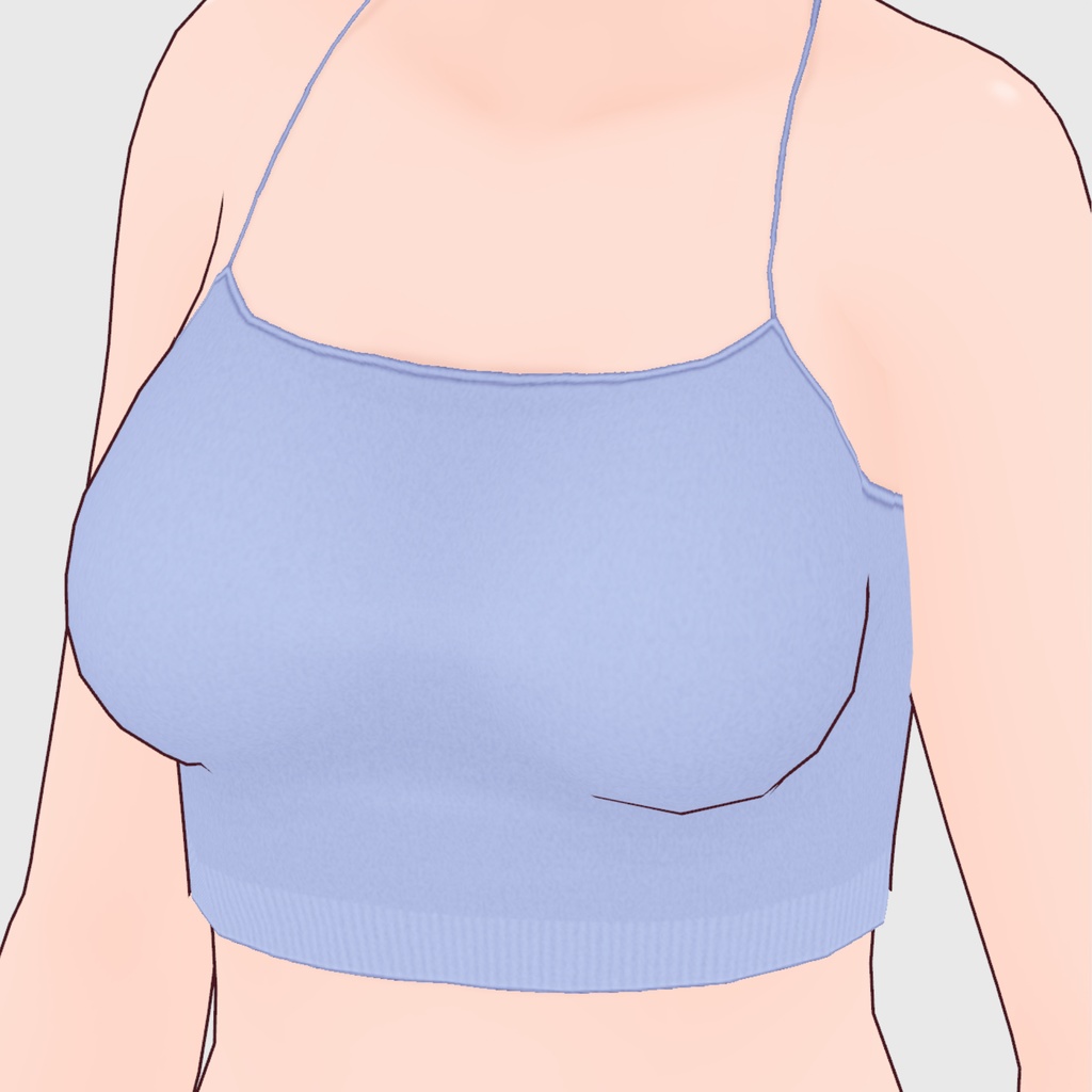 【#VRoid】チューブトップ キャミソール / チューブトップ キャミソール(カモフラージュ)【#vroidcustomitem】