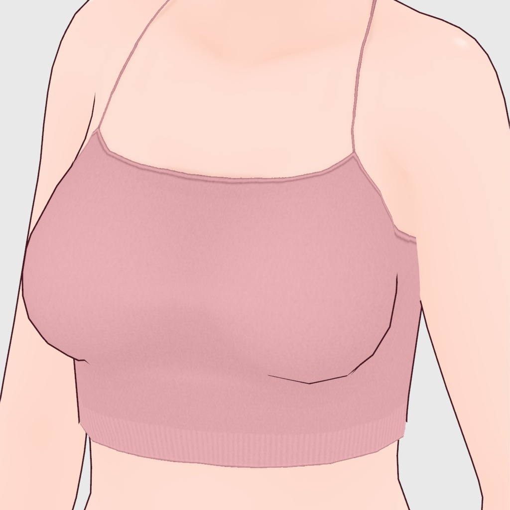 【#VRoid】チューブトップ キャミソール / チューブトップ キャミソール(カモフラージュ)【#vroidcustomitem】