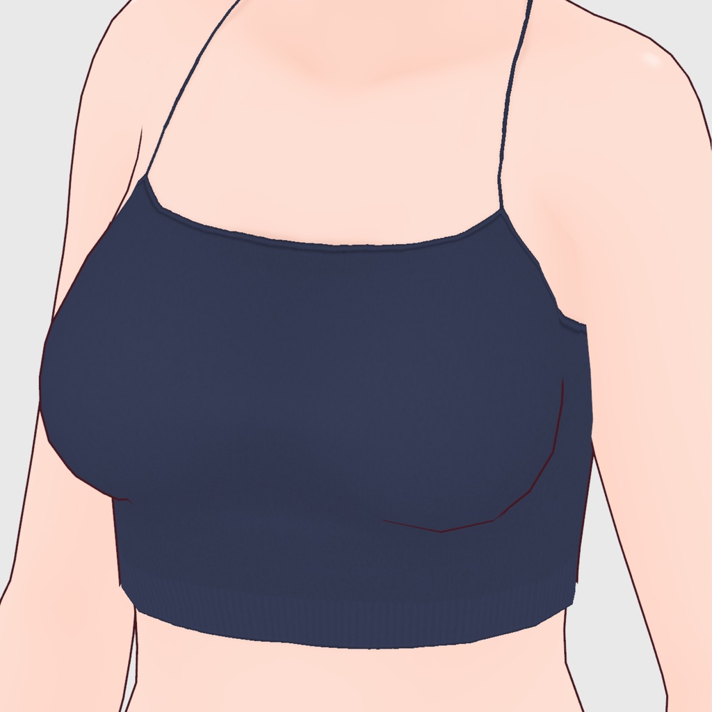 【#VRoid】チューブトップ キャミソール / チューブトップ キャミソール(カモフラージュ)【#vroidcustomitem】