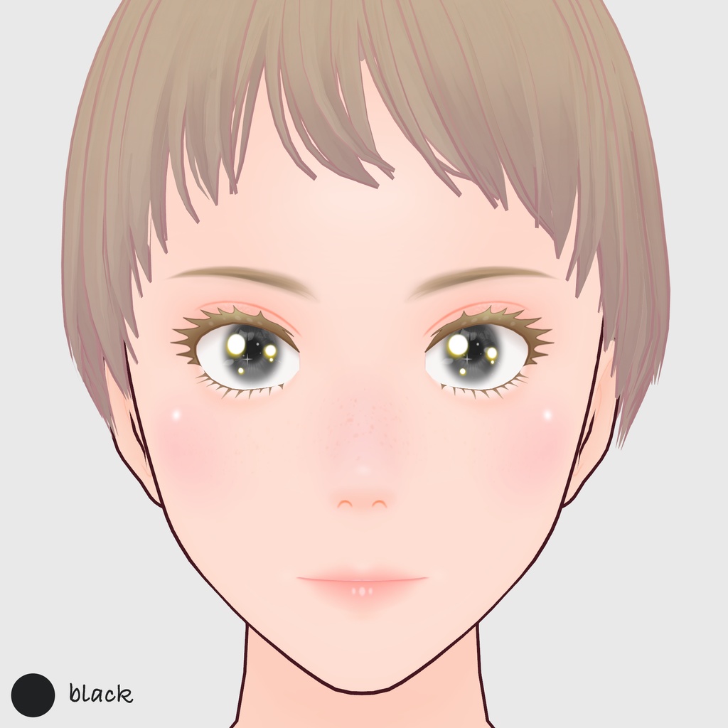 【#VRoid】ソフトカラーコンタクトレンズ 【#vroidcustomitem】