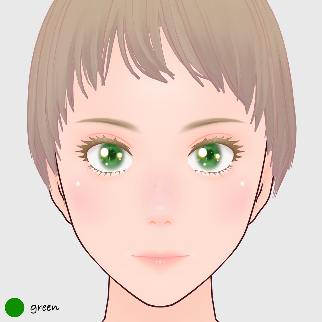 【#VRoid】ソフトカラーコンタクトレンズ 【#vroidcustomitem】