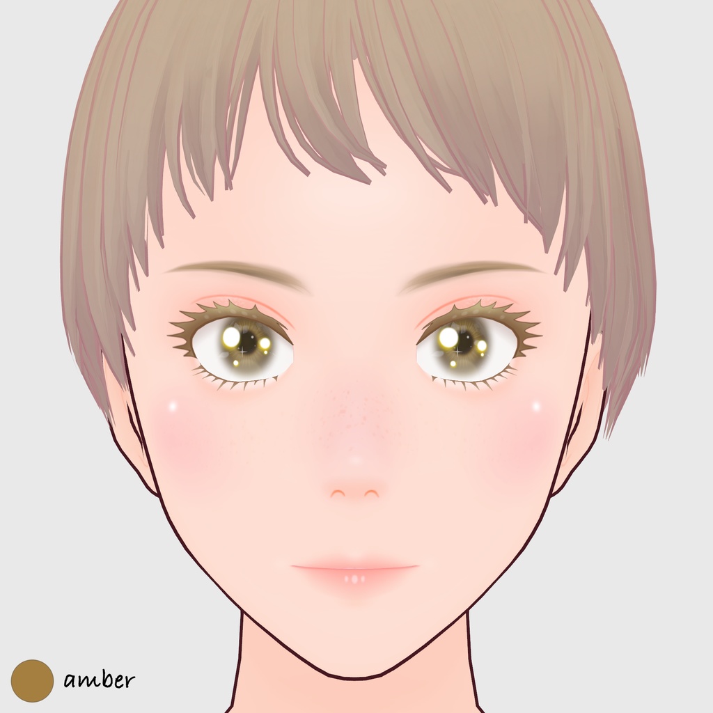 【#VRoid】ソフトカラーコンタクトレンズ 【#vroidcustomitem】