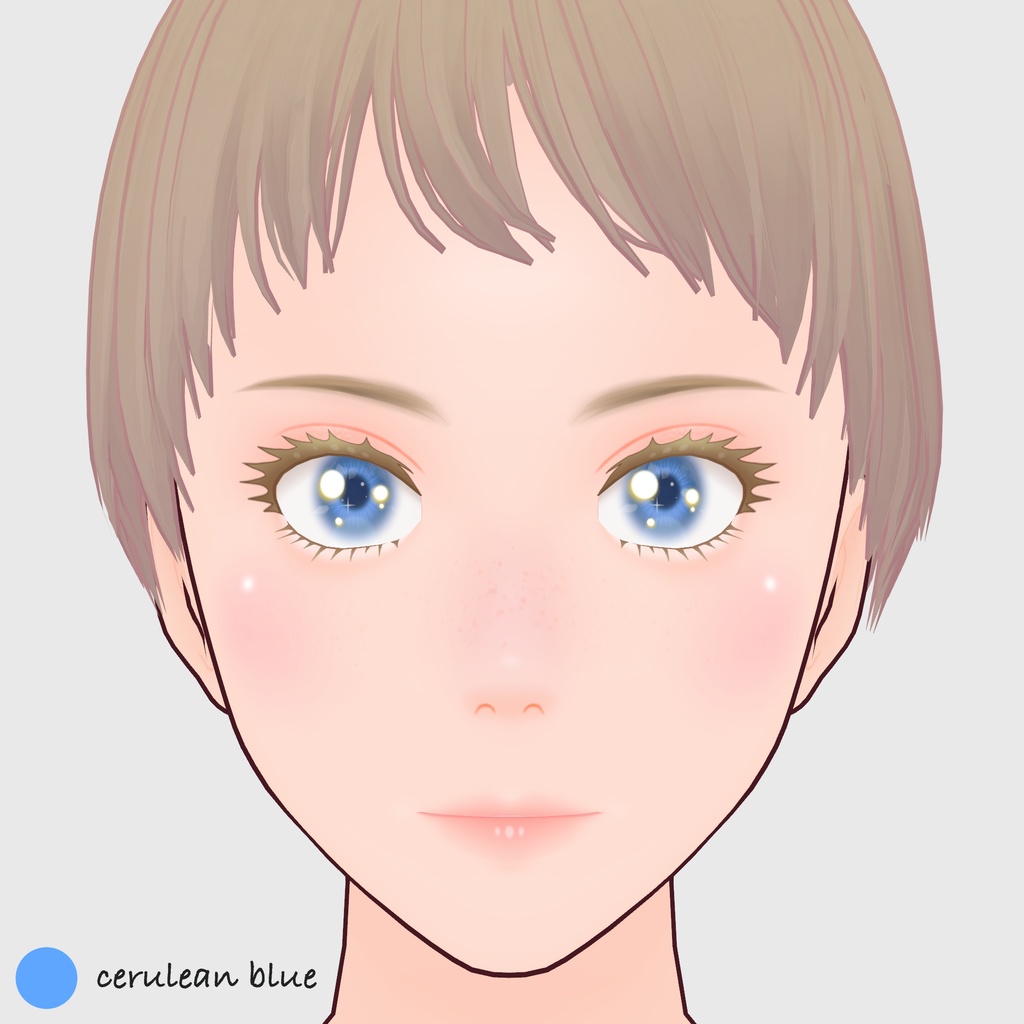 【#VRoid】ソフトカラーコンタクトレンズ 【#vroidcustomitem】