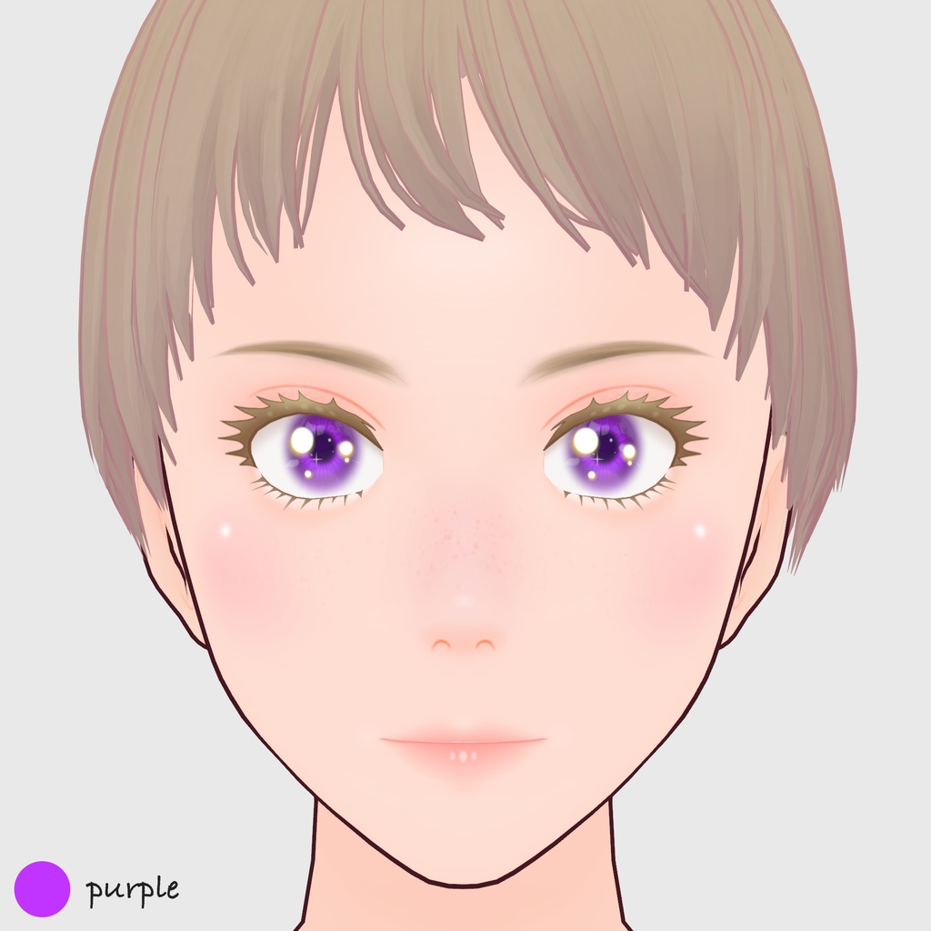 【#VRoid】ソフトカラーコンタクトレンズ 【#vroidcustomitem】