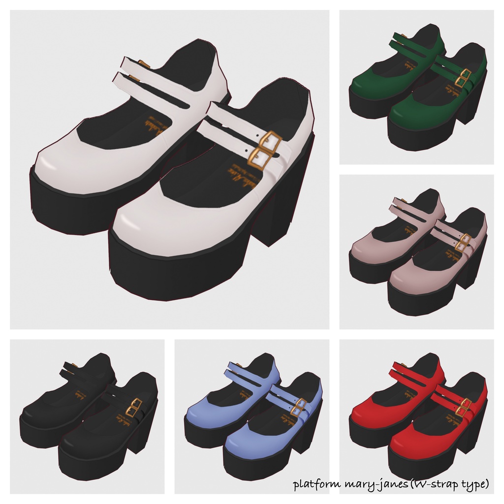 【#VRoid】プラットフォームメリージェーン【#vroidcustomitem】