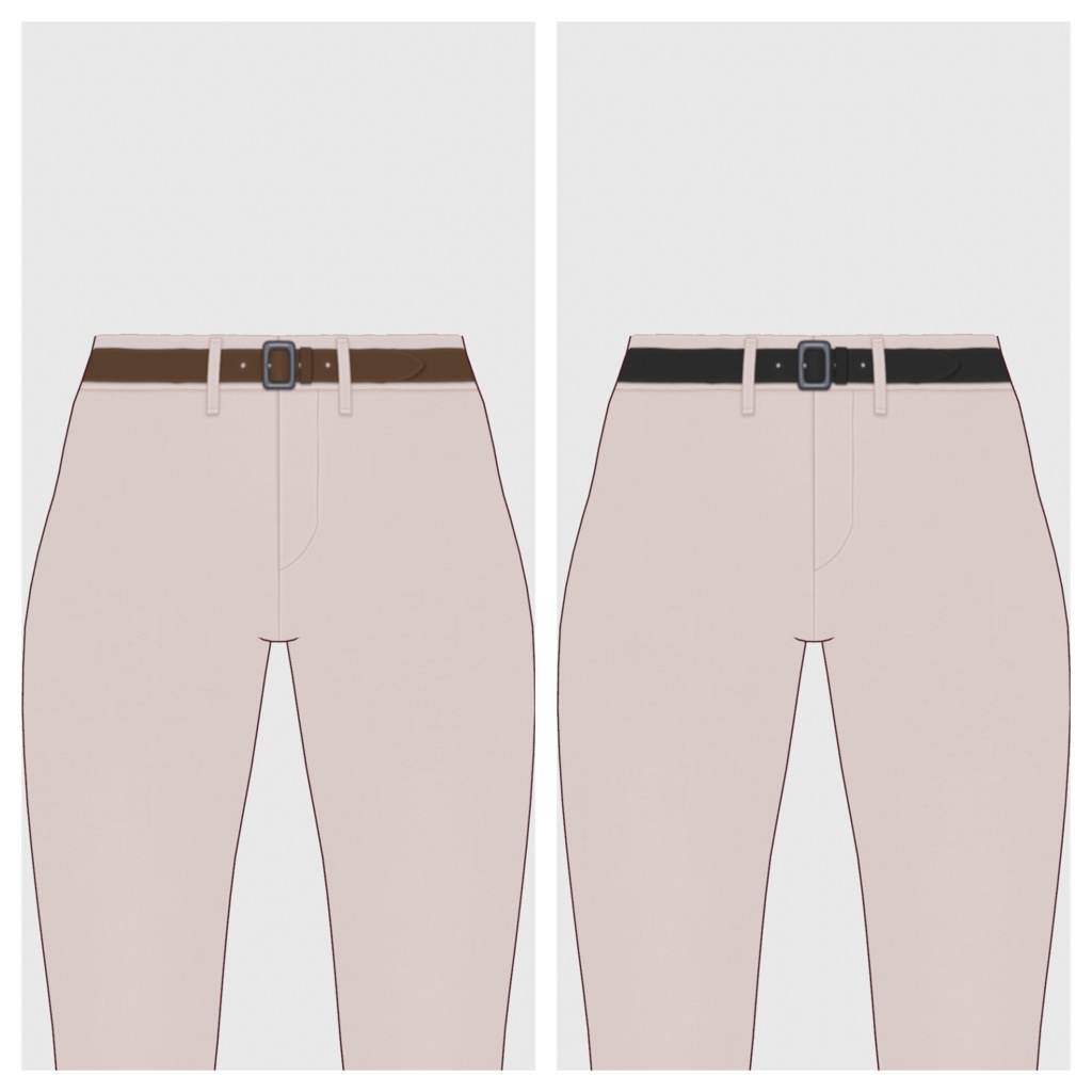 【#VRoid】コットンスキニーパンツ【#vroidcustomitem】