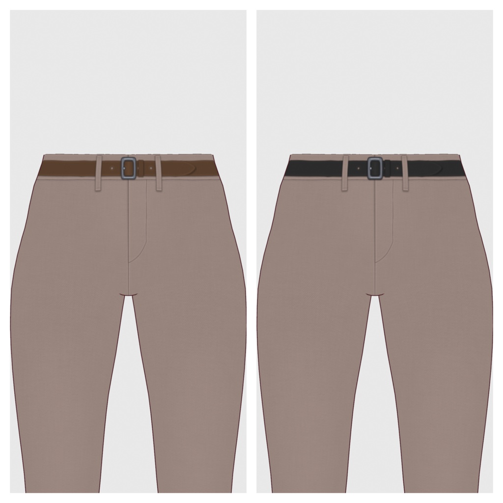 【#VRoid】コットンスキニーパンツ【#vroidcustomitem】