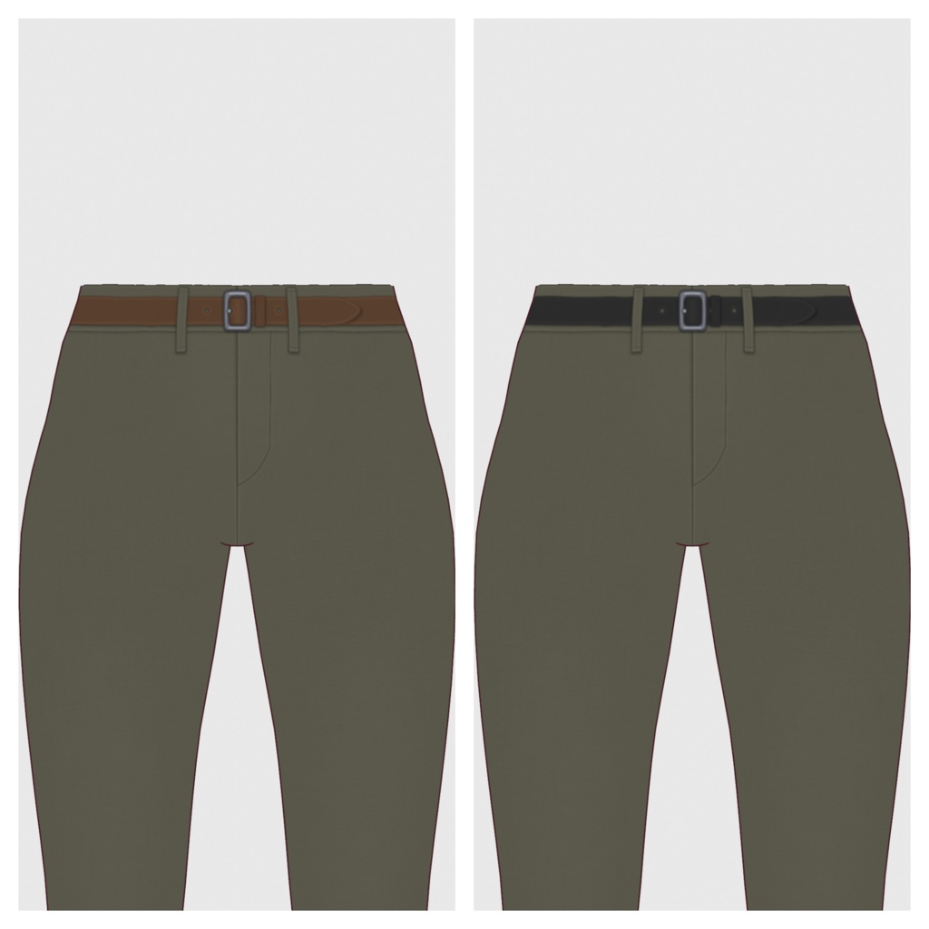 【#VRoid】コットンスキニーパンツ【#vroidcustomitem】