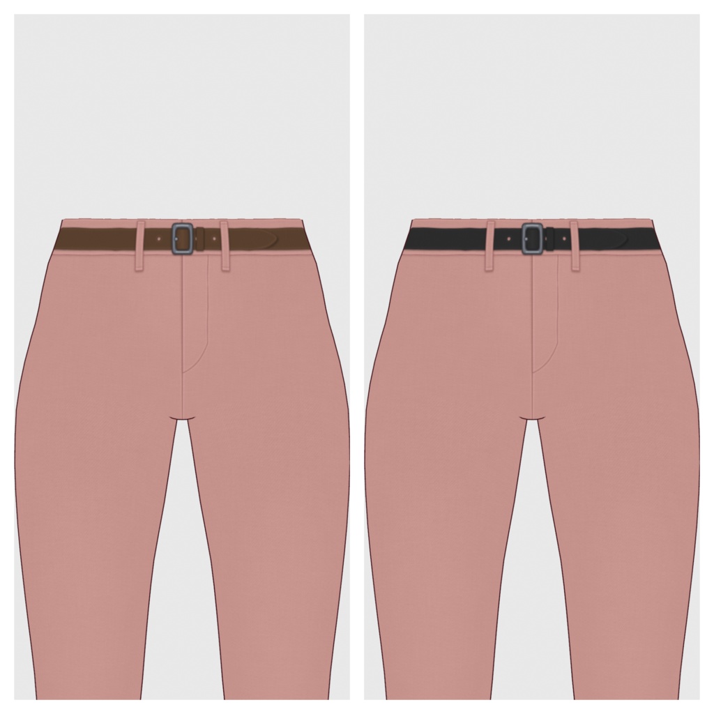 【#VRoid】コットンスキニーパンツ【#vroidcustomitem】