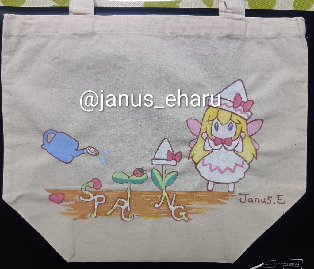 【原画】東方project各種(手描きのエコバッグ/A4横)