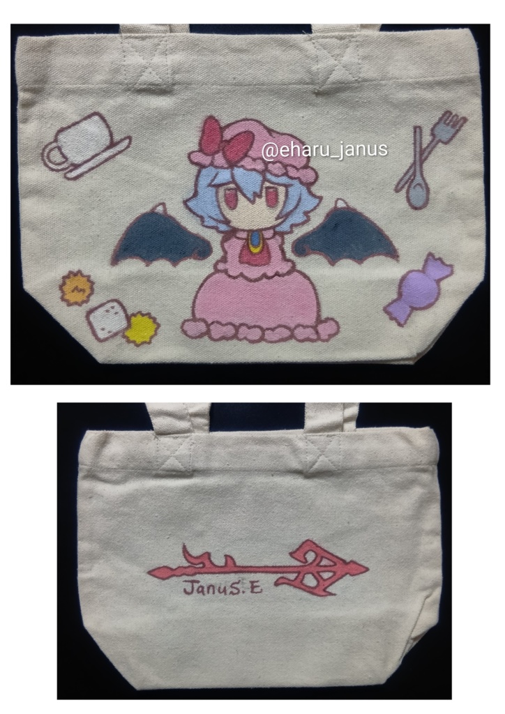 【原画】東方project各種(手描きのトートバッグ)