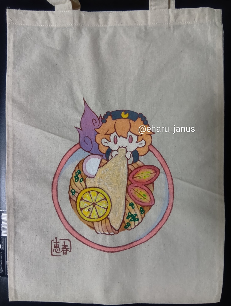 【原画】東方project各種(手描きのエコバッグ／A4縦)