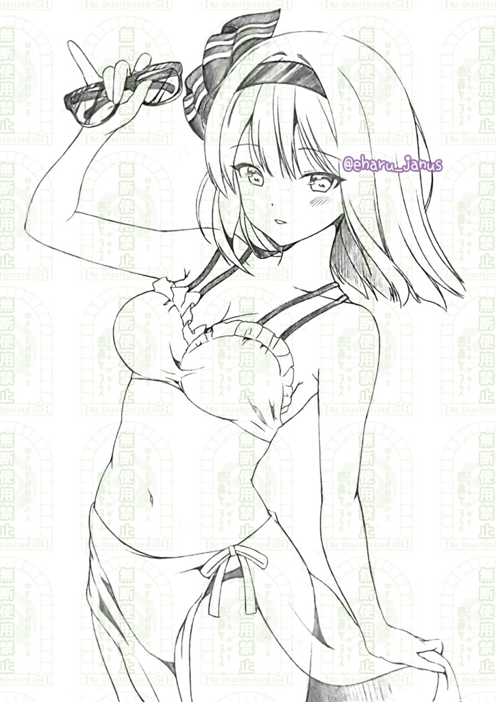 【原画】東方project(鉛筆画/A4コピー用紙)