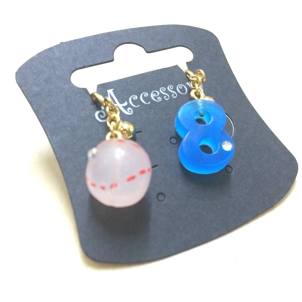 【オーダー】背番号とボールピアス、イヤリング