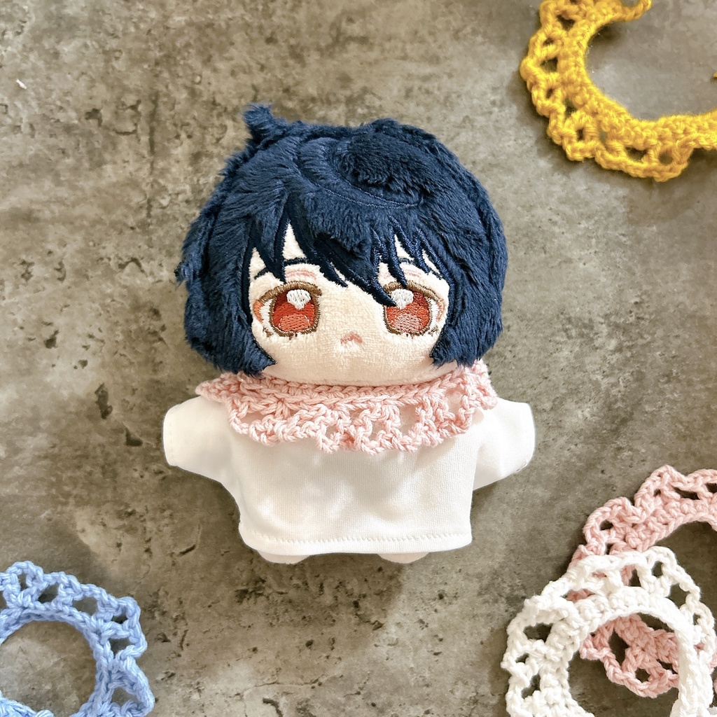 くしゅ編みスタイ