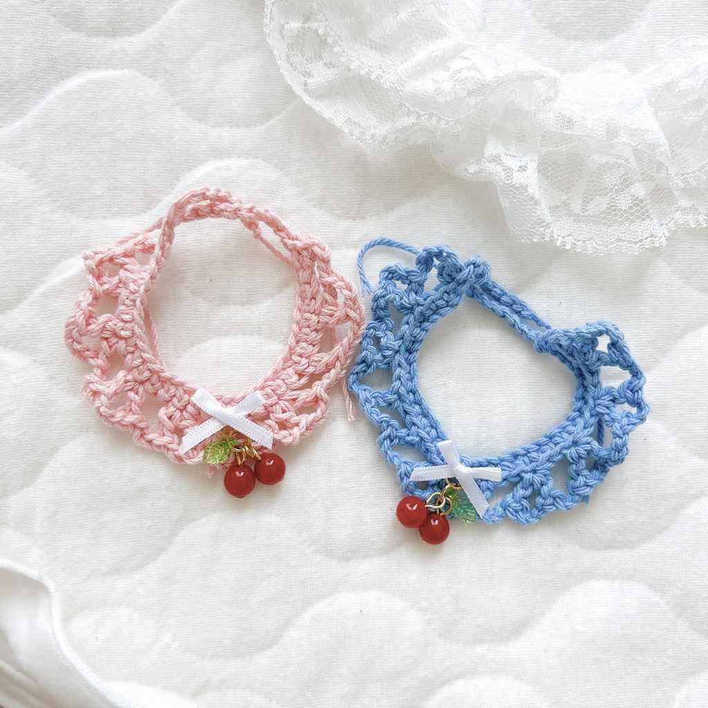 くしゅ編みさくらんぼペアセット