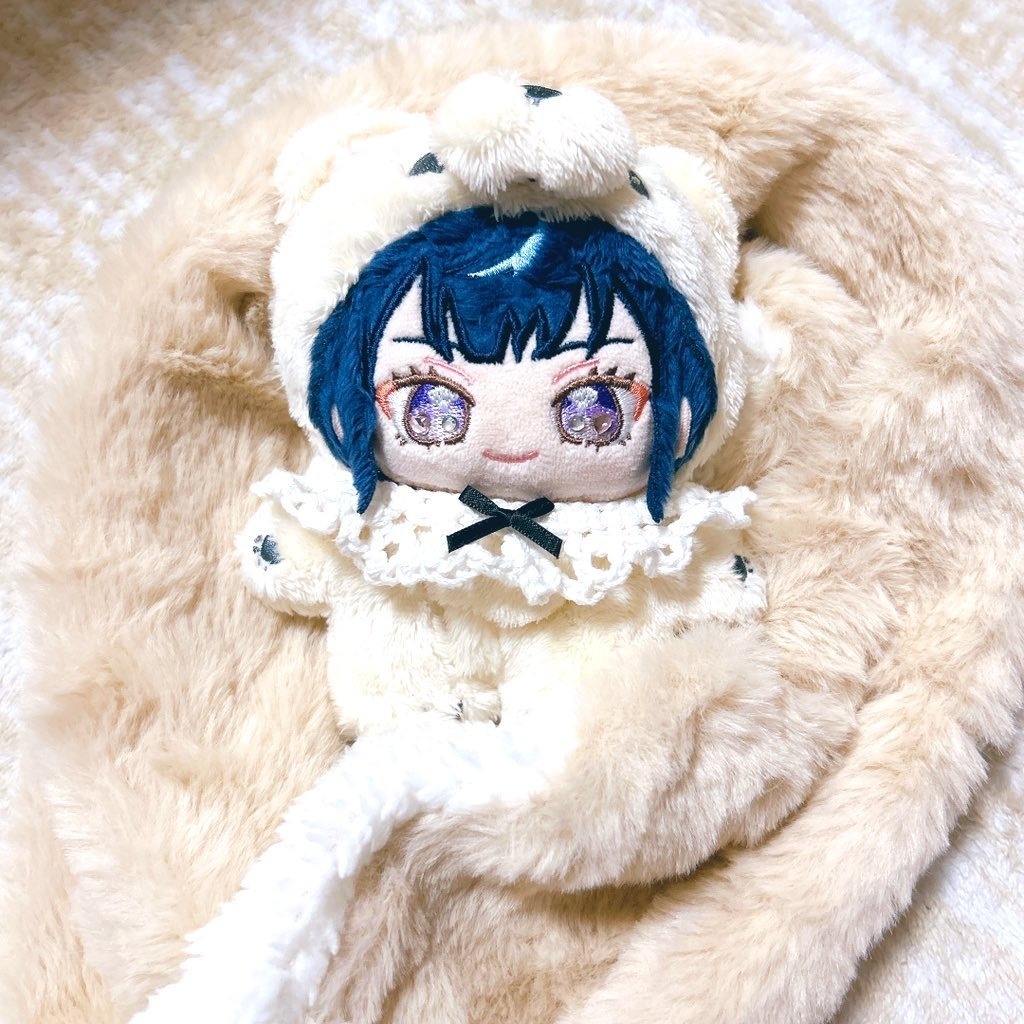 リボン付♡くしゅ編みスタイ🎀