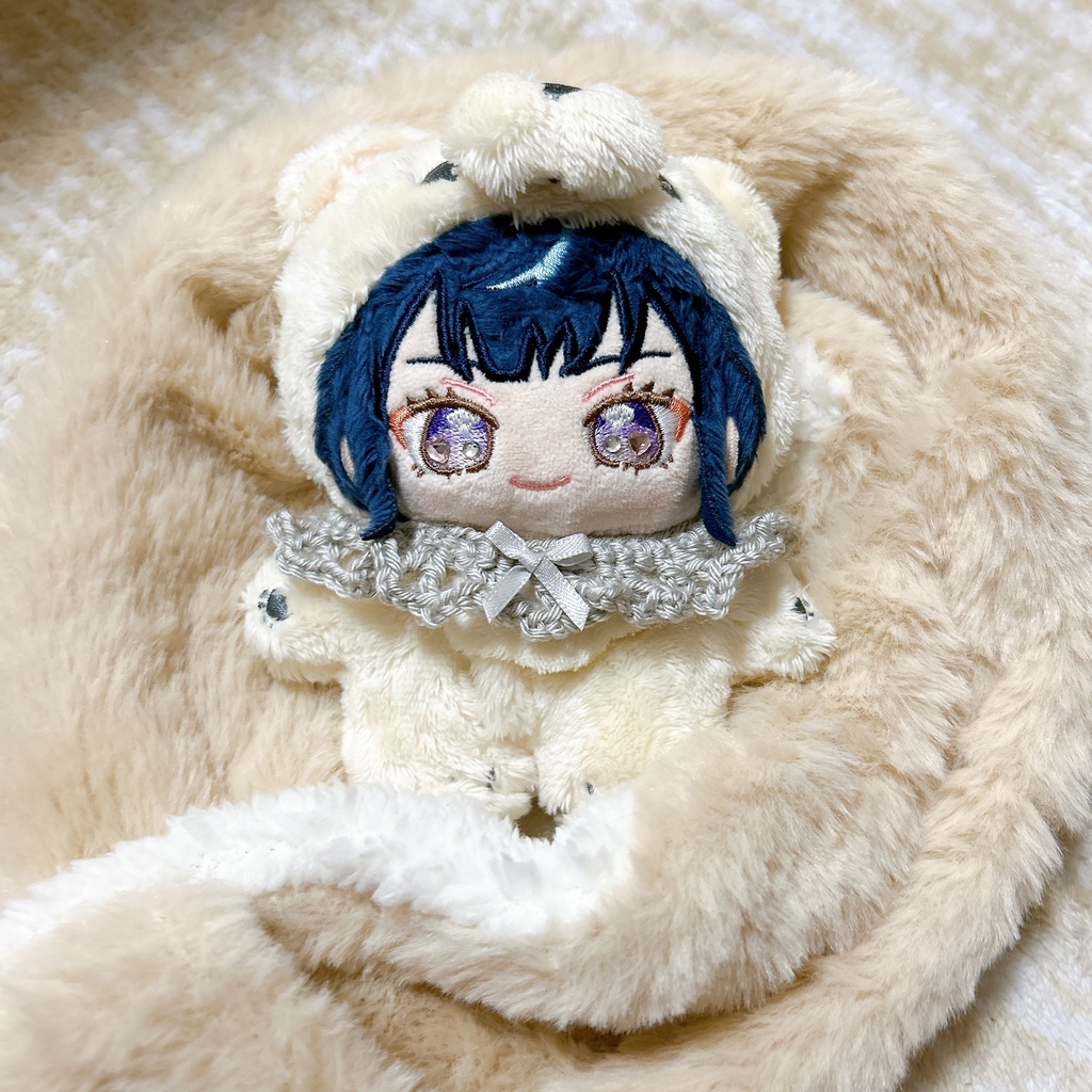 リボン付♡くしゅ編みスタイ🎀