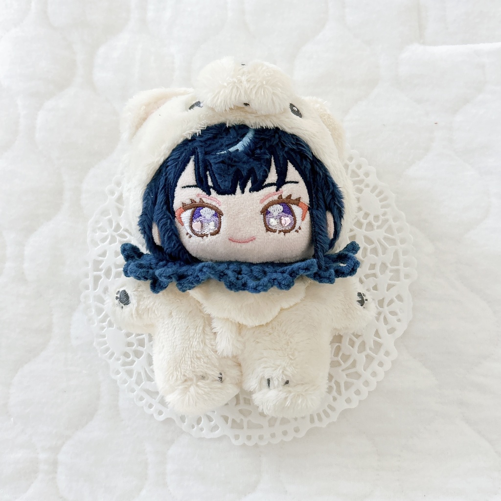 くしゅ編みスタイ ぽこぽこver