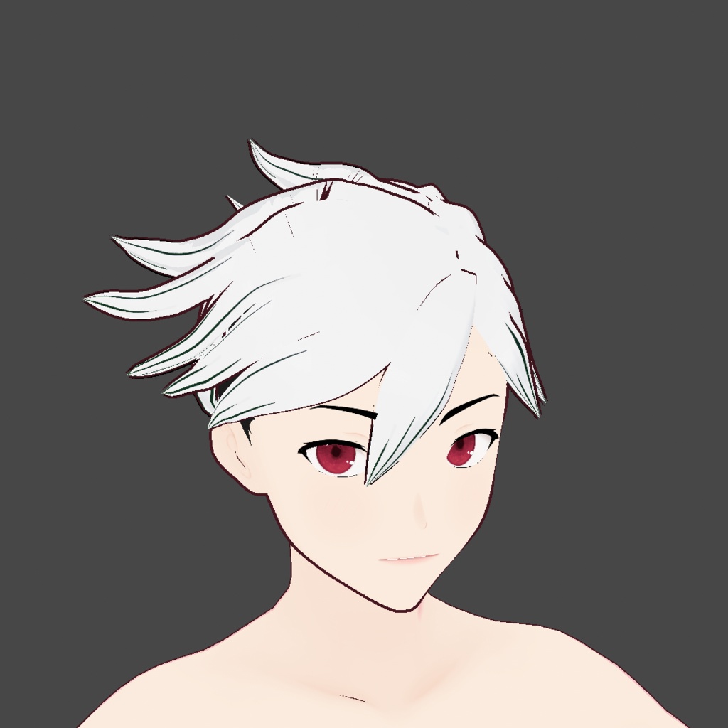 (vroid) hair anime preset ( multiple colour )