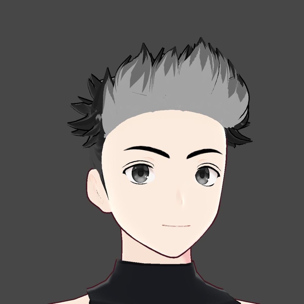 (vroid) hair spiked preset ( multiple colour )
