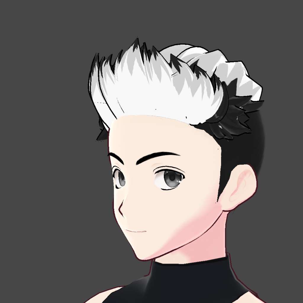 (vroid) hair spiked preset ( multiple colour )