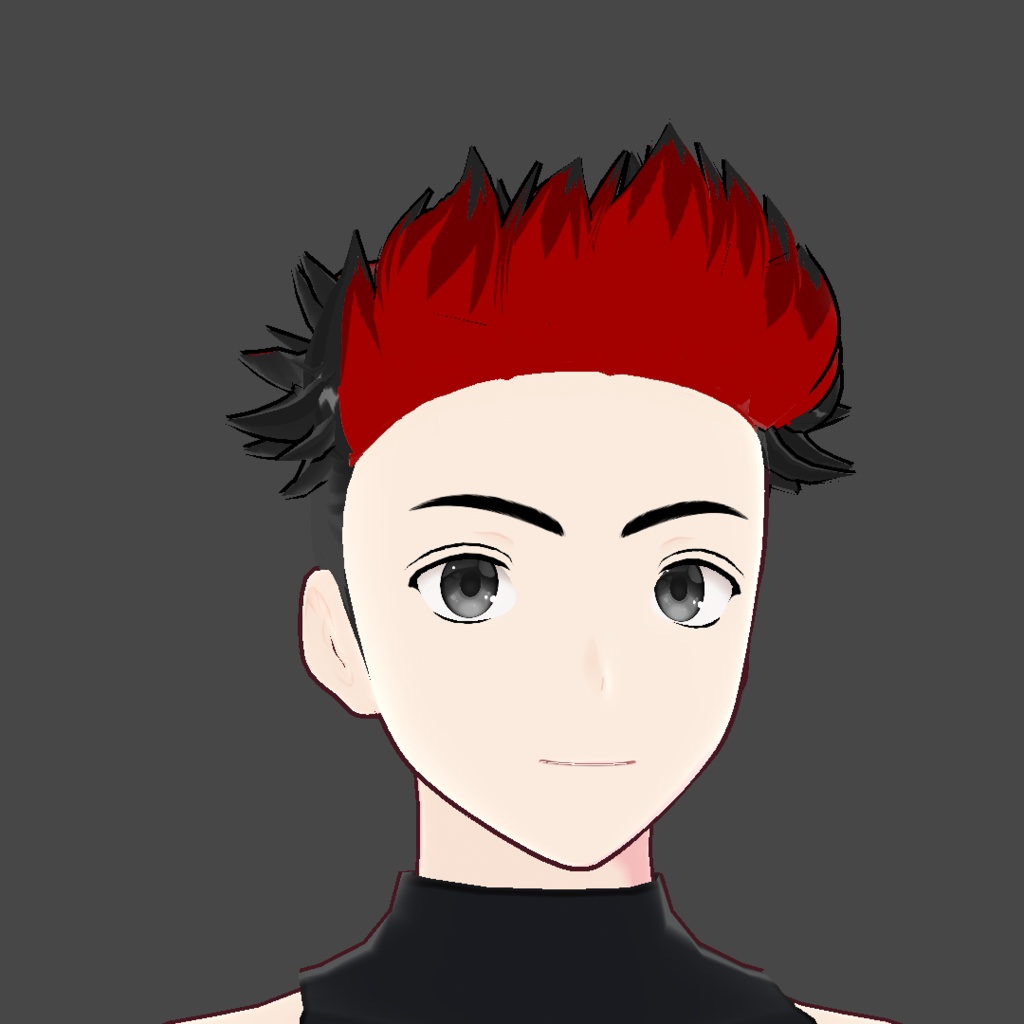 (vroid) hair spiked preset ( multiple colour )