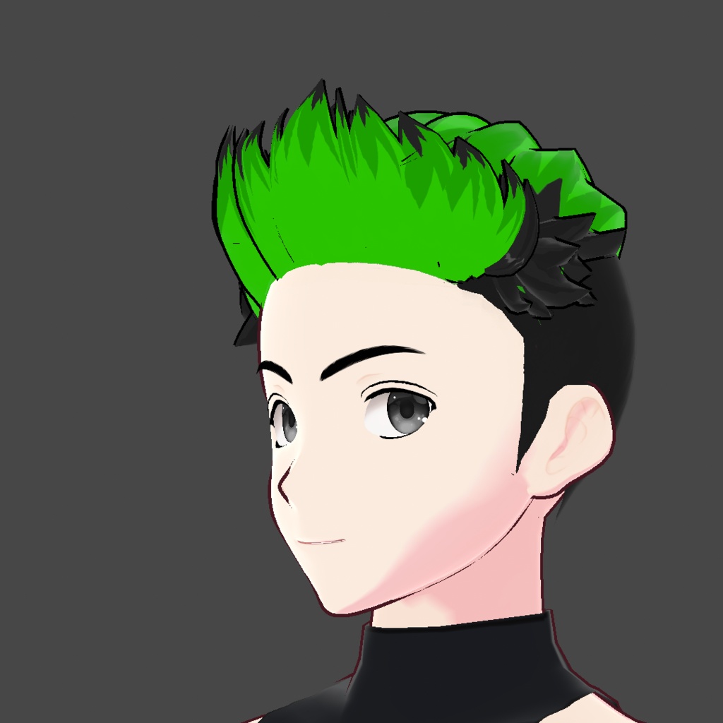 (vroid) hair spiked preset ( multiple colour )