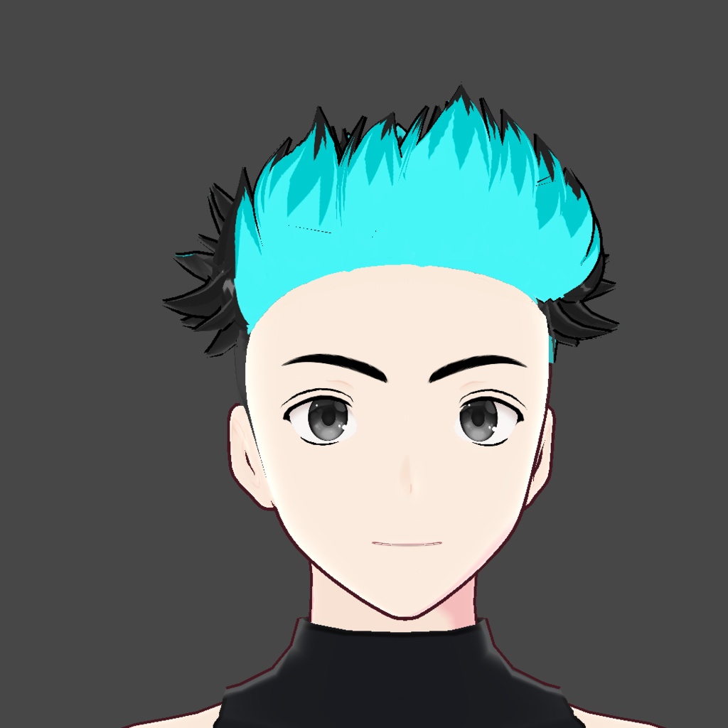 (vroid) hair spiked preset ( multiple colour )