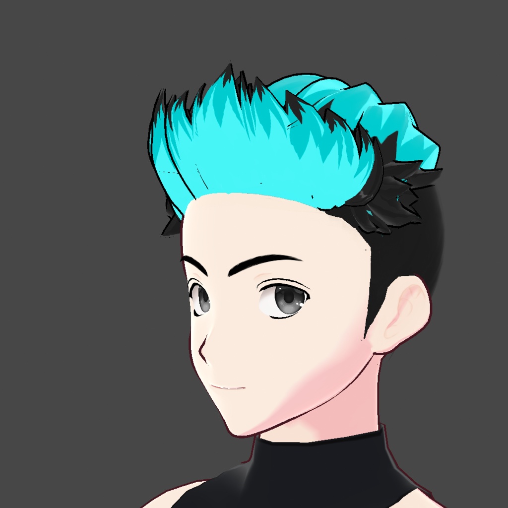 (vroid) hair spiked preset ( multiple colour )