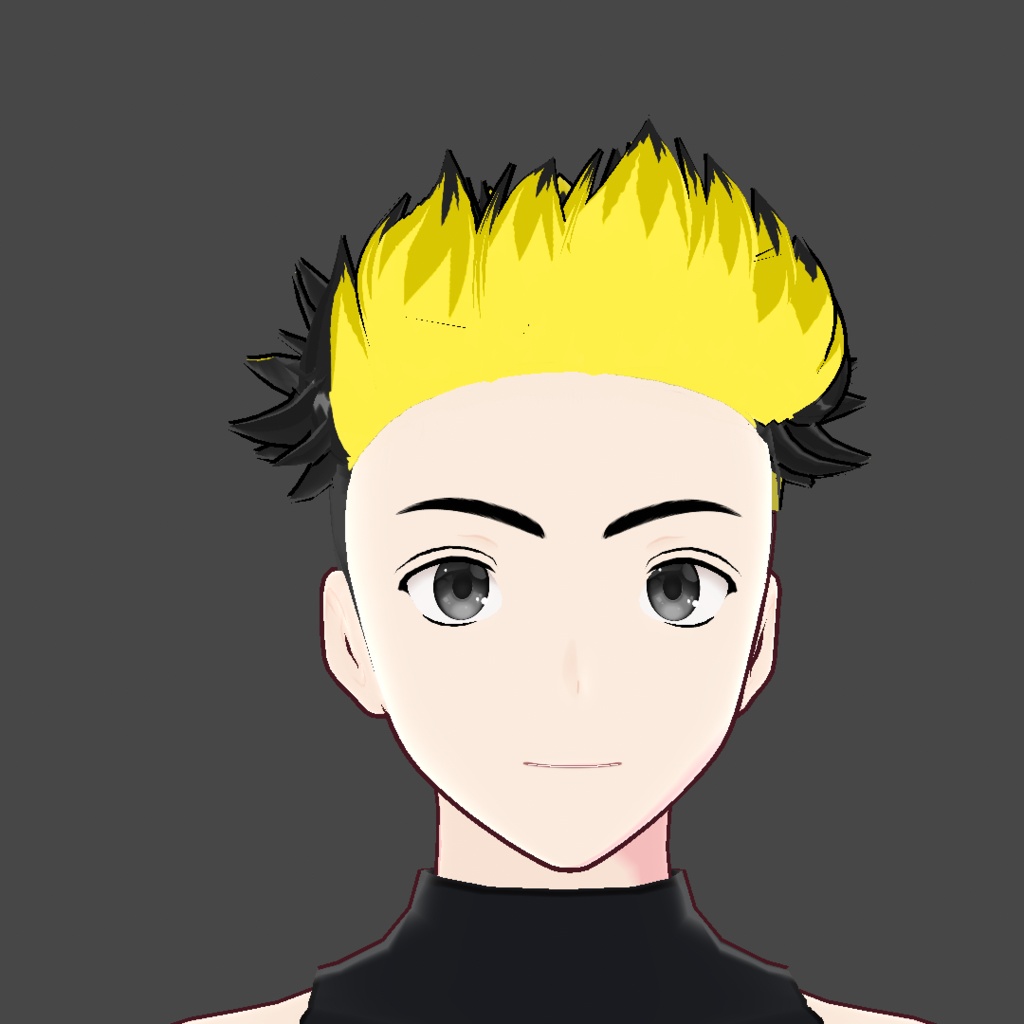 (vroid) hair spiked preset ( multiple colour )